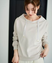 《WEB限定アイテム》パーカーライクデザイントップス