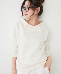 《WEB限定アイテム》パーカーライクデザイントップス