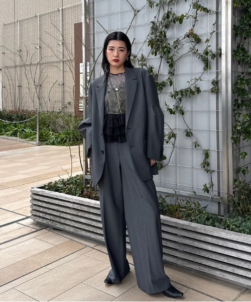 セール】DIMENSIONAL STRAIGHT PANTS（スラックス）｜Ameri