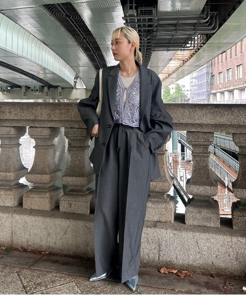 セール】DIMENSIONAL STRAIGHT PANTS（スラックス）｜Ameri