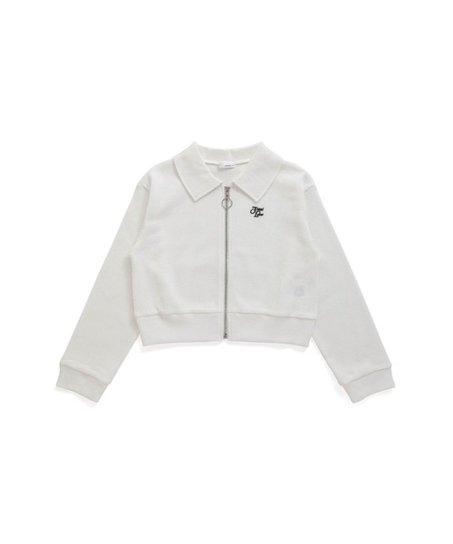 JENNI love(ジェニィラブ)の「ワッフルショート丈ZIPカーデ(カーディガン/ボレロ・キッズ・ブラック/グレー/オフホワイト・130cm/140cm/150cm/160cm)」の20枚目の写真