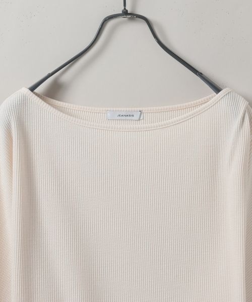 JEANASIS(ジーナシス)の「ワッフルボートネックビスチェ2P/326120(Tシャツ/カットソー・レディース・グレー/ピンク系その他/アイボリー・FREE)」の11枚目の写真