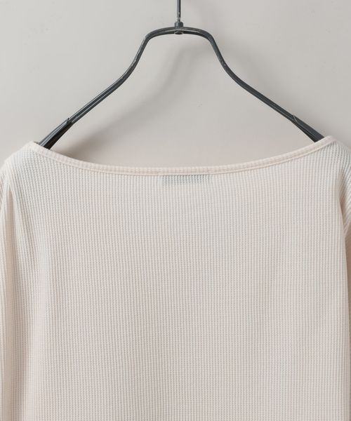 JEANASIS(ジーナシス)の「ワッフルボートネックビスチェ2P/326120(Tシャツ/カットソー・レディース・グレー/ピンク系その他/アイボリー・FREE)」の15枚目の写真
