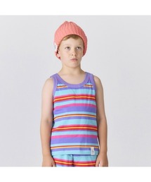 Smoothy（スムージー）の「Smoothy Multi border Tanktop / スムージー マルチボーダータンクトップ（Tシャツ/カットソー）」