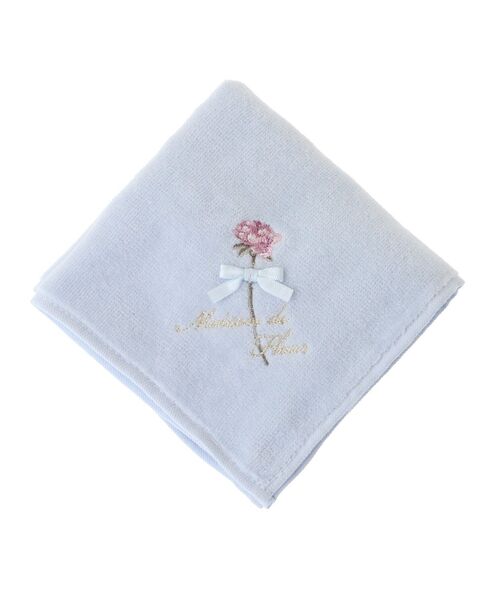 Maison de FLEUR(メゾンドフルール)の「ローズ刺繍タオルハンカチ(ハンカチ/ハンドタオル・レディース・ライラック/ライトピンク/ブルー・FREE)」の11枚目の写真
