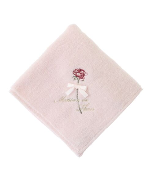 Maison de FLEUR(メゾンドフルール)の「ローズ刺繍タオルハンカチ(ハンカチ/ハンドタオル・レディース・ライラック/ライトピンク/ブルー・FREE)」の9枚目の写真