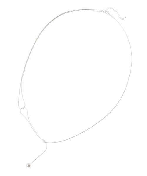 YECCA VECCA（イェッカヴェッカ）の「アシメデザインワントップネックレス（ネックレス・レディース・シルバー/ゴールド・FREE）」の5枚目の写真