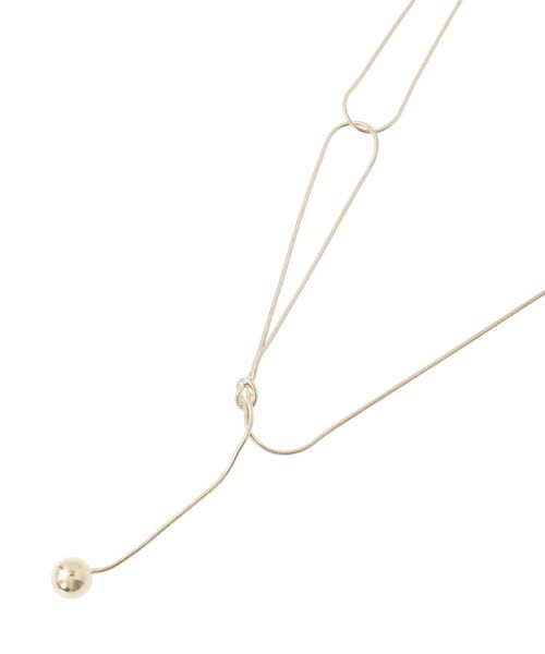 YECCA VECCA（イェッカヴェッカ）の「アシメデザインワントップネックレス（ネックレス・レディース・シルバー/ゴールド・FREE）」の4枚目の写真