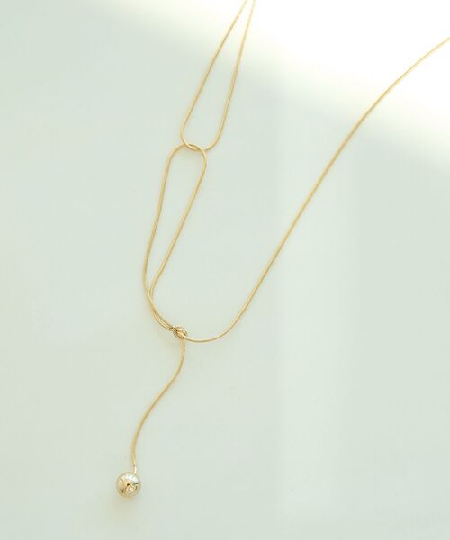 YECCA VECCA（イェッカヴェッカ）の「アシメデザインワントップネックレス（ネックレス・レディース・シルバー/ゴールド・FREE）」の3枚目の写真