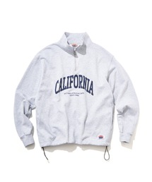 NO NEED | 【NUTMEG】CaliforniaドロストハーフZIPスウェット(スウェット)