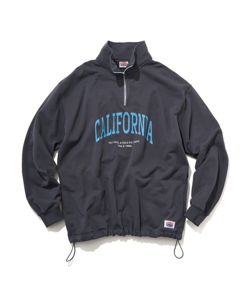 NO NEED（ノーニード）の「【NUTMEG】CaliforniaドロストハーフZIPスウェット（スウェット・メンズ・グレー/ネイビー/ブラック/チャコール・LL/M/L）」の3枚目の写真