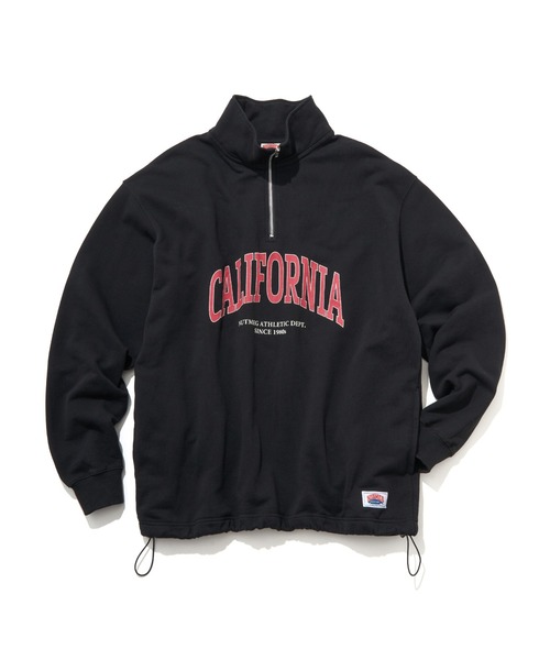 NO NEED（ノーニード）の「【NUTMEG】CaliforniaドロストハーフZIPスウェット（スウェット・メンズ・グレー/ネイビー/ブラック/チャコール・LL/M/L）」の2枚目の写真