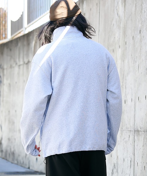 NO NEED（ノーニード）の「【NUTMEG】CaliforniaドロストハーフZIPスウェット（スウェット・メンズ・グレー/ネイビー/ブラック/チャコール・LL/M/L）」の8枚目の写真