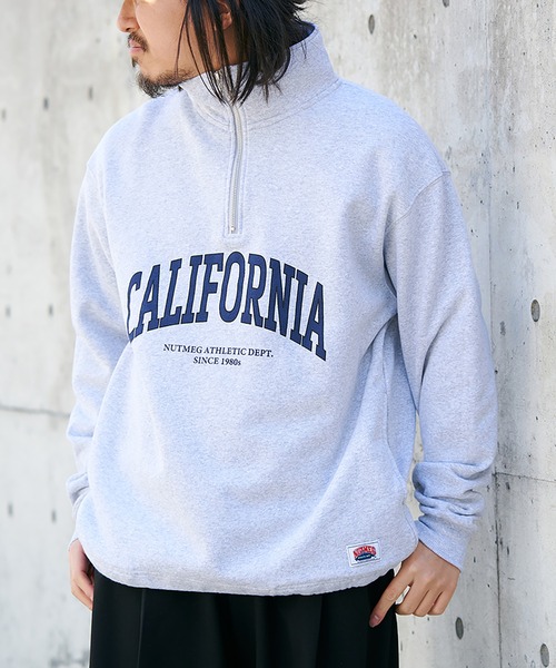 NO NEED（ノーニード）の「【NUTMEG】CaliforniaドロストハーフZIPスウェット（スウェット・メンズ・グレー/ネイビー/ブラック/チャコール・LL/M/L）」の7枚目の写真