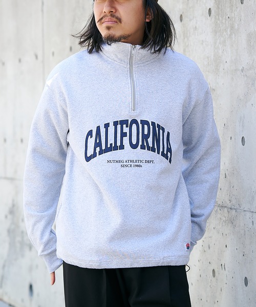 NO NEED（ノーニード）の「【NUTMEG】CaliforniaドロストハーフZIPスウェット（スウェット・メンズ・グレー/ネイビー/ブラック/チャコール・LL/M/L）」の13枚目の写真