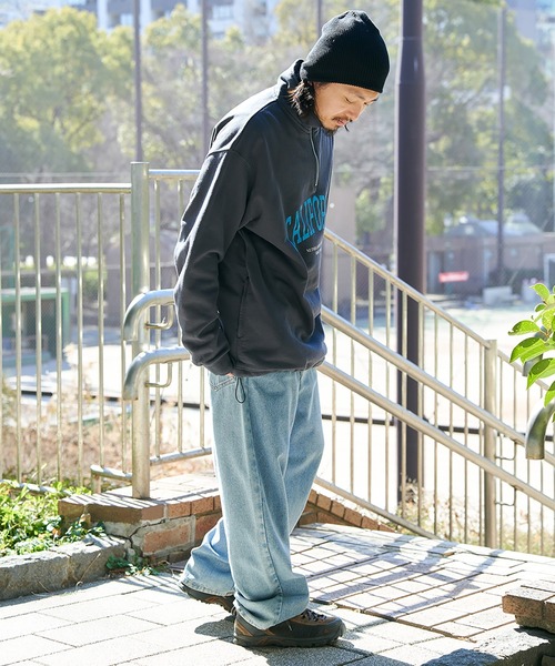 NO NEED（ノーニード）の「【NUTMEG】CaliforniaドロストハーフZIPスウェット（スウェット・メンズ・グレー/ネイビー/ブラック/チャコール・LL/M/L）」の20枚目の写真