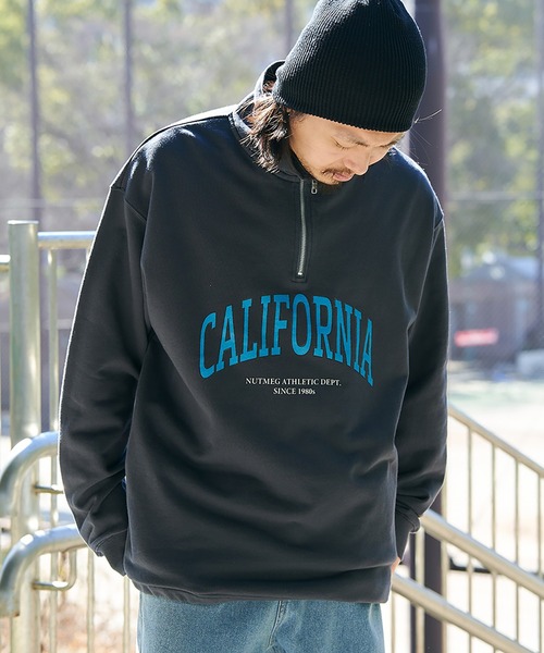 NO NEED（ノーニード）の「【NUTMEG】CaliforniaドロストハーフZIPスウェット（スウェット・メンズ・グレー/ネイビー/ブラック/チャコール・LL/M/L）」の15枚目の写真