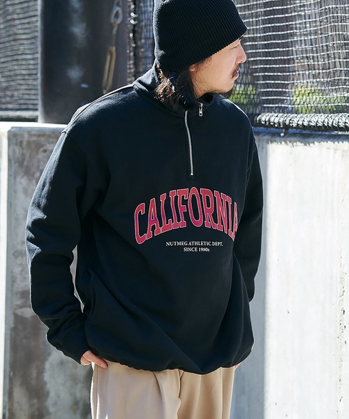 NO NEED（ノーニード）の「【NUTMEG】CaliforniaドロストハーフZIPスウェット（スウェット・メンズ・グレー/ネイビー/ブラック/チャコール・LL/M/L）」の22枚目の写真