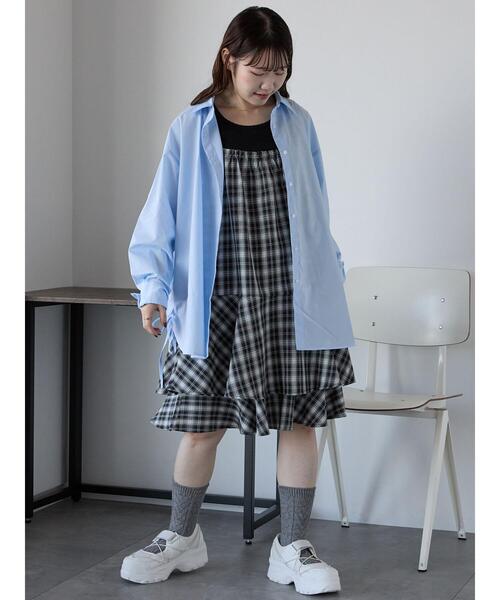 あお エヘカソポ オンブレチェックキャミワンピース新品ベージュ エヘカソポ オンブレチェックキャミワンピース新品ベージュ 今季