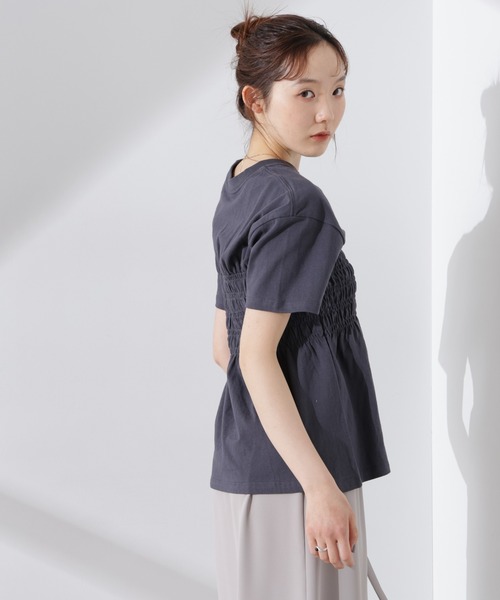 RUSSELL ATHLETIC／別注 Jersey Shirring T RUSSELL ATHLETIC / 別注 Jersey Shirring T