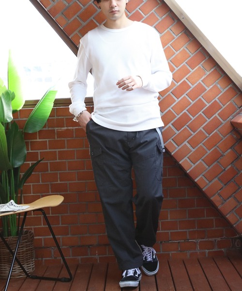 OUTDOOR PRODUCTS（アウトドアプロダクツ）の「OUTDOOR PRODUCTS TCウェザー 裏メッシュ クライミング カーゴパンツ（カーゴパンツ・メンズ・ライトカーキ/ブルー/ブラック/オリーブ/ベージュ/チャコール・MEDIUM/LARGE/X-LARGE）」の22枚目の写真