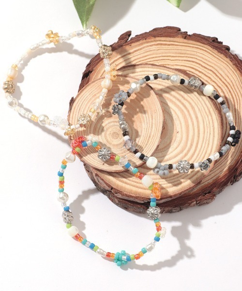 チチカカ（チチカカ）の「モチーフビーズブレスレット（ブレスレット・レディース・カラフル/ブラック/ベージュ・FREE）」の4枚目の写真