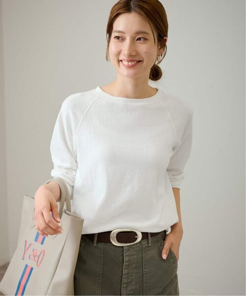 FRAMeWORK(フレームワーク)の「≪追加≫NEWスラブベアテンプルオーバー2(Tシャツ/カットソー・レディース・ネイビー/カーキ/グレー/ホワイト・FREE)」の16枚目の写真