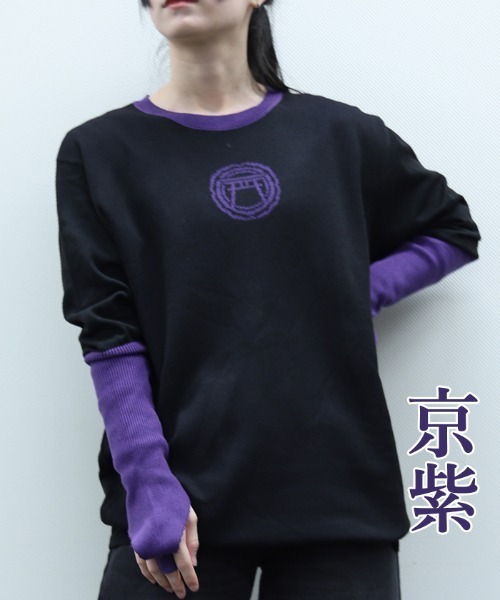 REZEN(リゼン)の「モチーフジャカード手甲風ニット(ニット/セーター・メンズ・その他1/その他2/レッドパープル/ローズ・X-LARGE/MEDIUM/LARGE)」の2枚目の写真