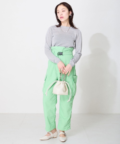 ORiental TRaffic（オリエンタルトラフィック）の「2way巾着ミニバッグ/BA-255（ハンドバッグ・レディース・ピンク/ホワイト/ブラック・ﾌﾘ-）」の17枚目の写真