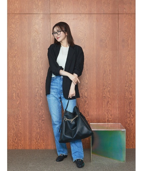 LOWELL things（ロウェル　シングス）の「【千葉由佳さん】コラボ HOBOトートバッグ（トートバッグ・レディース・ブラック/ライトベージュ・フリー）」の14枚目の写真