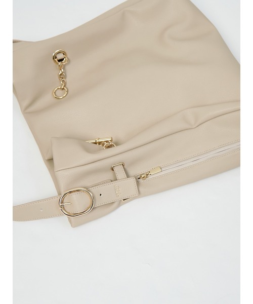 LOWELL things（ロウェル　シングス）の「【千葉由佳さん】コラボ HOBOトートバッグ（トートバッグ・レディース・ブラック/ライトベージュ・フリー）」の20枚目の写真