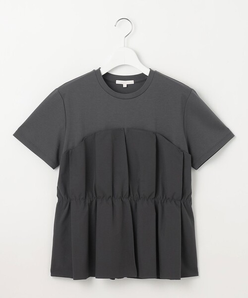 自由区(ジユウク)の「ビスチェコンビ Tシャツ(Tシャツ/カットソー・レディース・黄土色系1/ブラック系1/グレー系・44/46)」の3枚目の写真