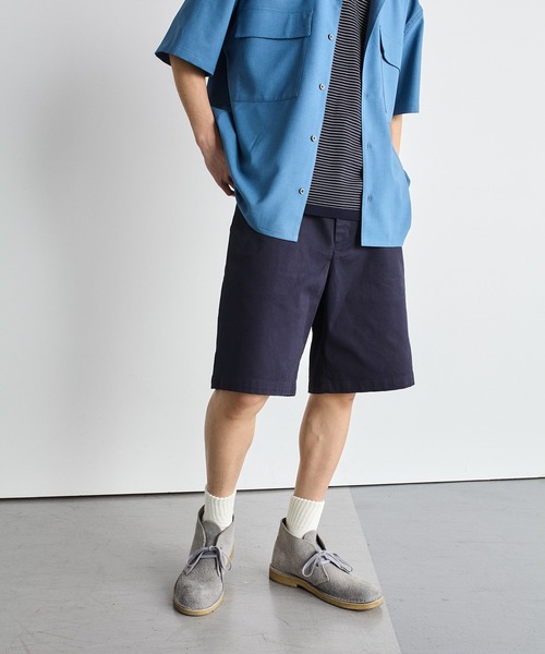 SHIPS.me(シップスミー)の「【ZOZO限定】SHIPS.me: ストレッチチノショーツ(チノパンツ・メンズ・ベージュ/ネイビー/オリーブ/オフホワイト・L/M/S/XS/XL)」の4枚目の写真