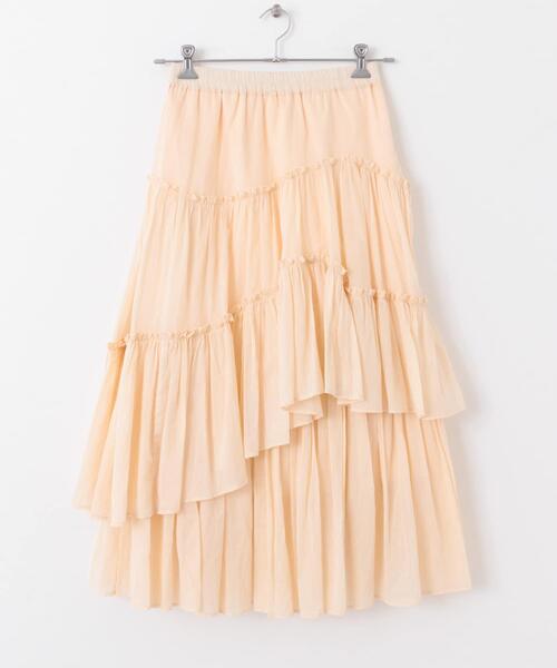 URBAN RESEARCH DOORS（アーバンリサーチドアーズ）の「ランダムティアードスカート（スカート・レディース・オフホワイト/ピンク系その他・MEDIUM）」の13枚目の写真