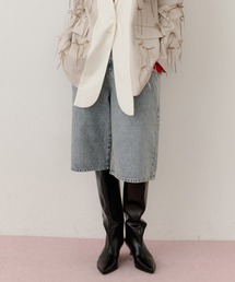 LA BELLE ETUDE | デニムタックハーフパンツ(デニムパンツ)