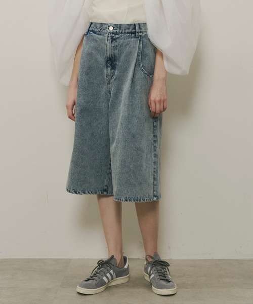 LA BELLE ETUDE（ラベルエチュード）の「デニムタックハーフパンツ（デニムパンツ・レディース・ブラック/ライトブルー/ブルー・0/1）」の20枚目の写真