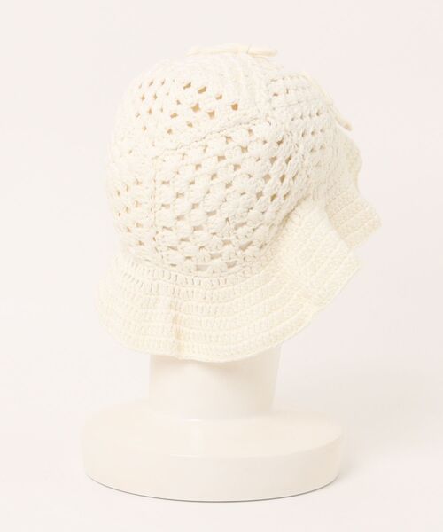 yield（イールド）の「【Soelilas】Ribbon Knit Crochet (リボンニットクロシェ) LCN-M57764（ハット・レディース・アイボリー/ブラック・FREE）」の3枚目の写真