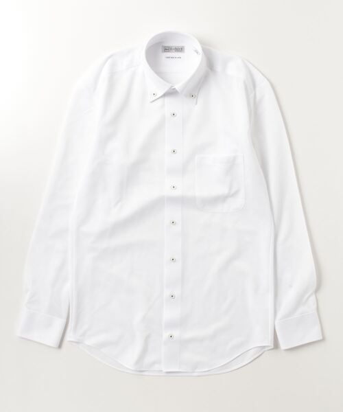 Perfect Suit FActory(パーフェクトスーツファクトリー)の「【完全ノーアイロン】長袖アイシャツ ベーシック ホワイト/サックス(ビジネスシャツ・メンズ・ホワイト/サックスブルー・首回り39cm-裄丈82cm/首回り41cm-裄丈84cm/首回り37cm-裄丈80cm/首回り39cm-裄丈80cm/首回り41cm-裄丈82cm/首回り43cm-裄丈86cm)」の7枚目の写真