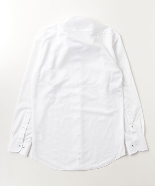 Perfect Suit FActory(パーフェクトスーツファクトリー)の「【完全ノーアイロン】長袖アイシャツ ベーシック ホワイト/サックス(ビジネスシャツ・メンズ・ホワイト/サックスブルー・首回り39cm-裄丈82cm/首回り41cm-裄丈84cm/首回り37cm-裄丈80cm/首回り39cm-裄丈80cm/首回り41cm-裄丈82cm/首回り43cm-裄丈86cm)」の8枚目の写真