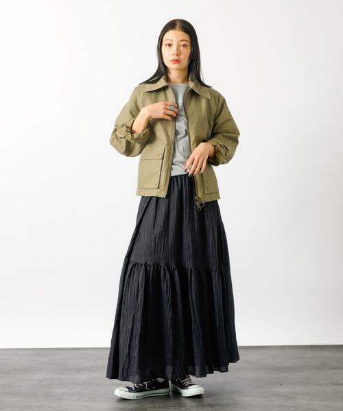 MICA&DEAL(マイカ&ディール)の「【MICA&DEAL/マイカアンドディール】ギャザースカート【WEB限定】(スカート・レディース・オフホワイト/ブラック・フリー)」の11枚目の写真