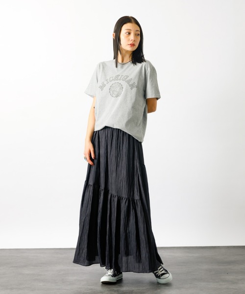 MICA&DEAL(マイカ&ディール)の「【MICA&DEAL/マイカアンドディール】ギャザースカート【WEB限定】(スカート・レディース・オフホワイト/ブラック・フリー)」の13枚目の写真