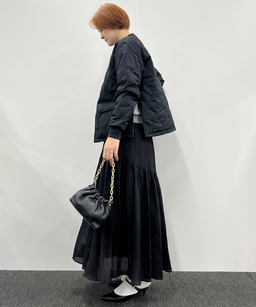MICA&DEAL(マイカ&ディール)の「【MICA&DEAL/マイカアンドディール】ギャザースカート【WEB限定】(スカート・レディース・オフホワイト/ブラック・フリー)」の18枚目の写真