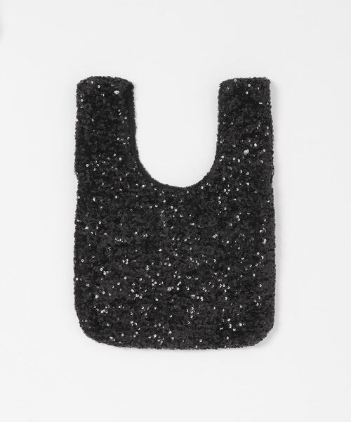 URBAN RESEARCH ROSSO WOMEN（アーバンリサーチ　ロッソ）の「troisiemechaco　スパンコールバッグ（ハンドバッグ・レディース・ブラック系その他/シルバー・FREE）」の2枚目の写真