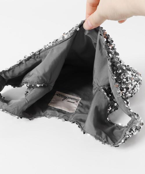 URBAN RESEARCH ROSSO WOMEN（アーバンリサーチ　ロッソ）の「troisiemechaco　スパンコールバッグ（ハンドバッグ・レディース・ブラック系その他/シルバー・FREE）」の5枚目の写真