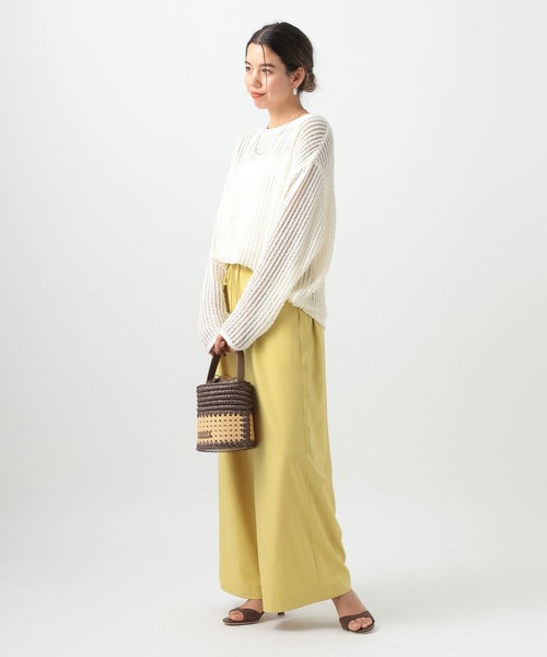 BAYFLOW（ベイフロー）の「[撥水加工・接触冷感・イージーケア・UVケア機能]RPワイドパンツ（その他パンツ・レディース・ブルー/グレイッシュベージュ/ブラック/イエロー・SMALL/MEDIUM）」の18枚目の写真