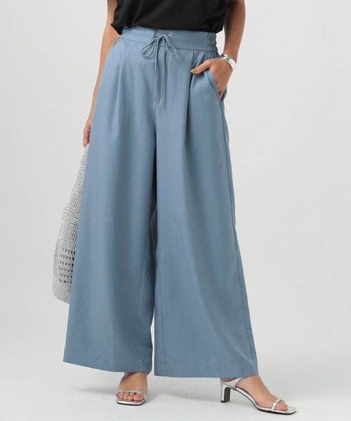 BAYFLOW（ベイフロー）の「[撥水加工・接触冷感・イージーケア・UVケア機能]RPワイドパンツ（その他パンツ・レディース・ブルー/グレイッシュベージュ/ブラック/イエロー・SMALL/MEDIUM）」の20枚目の写真