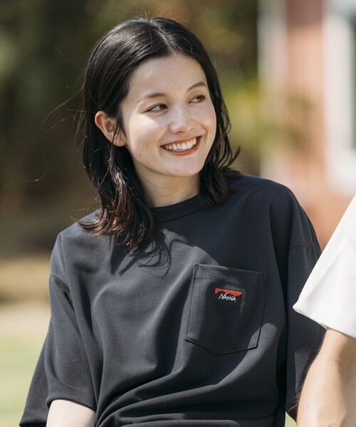 NANGA(ナンガ)の「NANGA/ナンガ 別注 neo-PRO スピンドル ポケットTシャツ/日本製/遮熱/UVカット/吸水速乾/リラックスフィット(Tシャツ/カットソー・メンズ・ホワイト/ブラック/チャコールグレー・X-LARGE/LARGE/MEDIUM)」の13枚目の写真