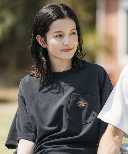 ナンガ　フリークスストア別注　スピンドル ポケットT　ブラック　L　新品② NANGA/ナンガ 別注 neo-PRO スピンドル ポケットTシャツ/日本製