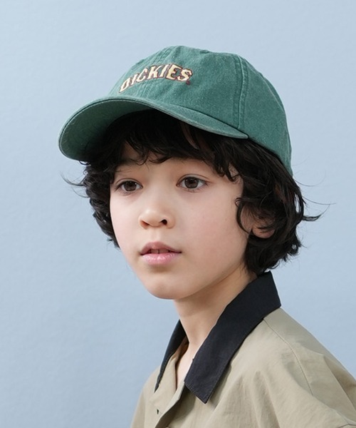 Dickies（ディッキーズ）の「Dickies/ディッキーズ DK MS KIDS PIGMENT CAP キッズ キャップ 81220500（キャップ・キッズ・モスグリーン/ピンクベージュ/ブラック/オフホワイト・ONE）」の3枚目の写真