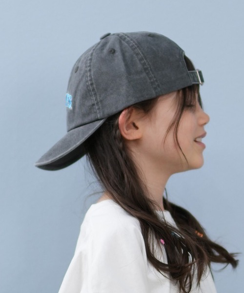 Dickies（ディッキーズ）の「Dickies/ディッキーズ DK MS KIDS PIGMENT CAP キッズ キャップ 81220500（キャップ・キッズ・モスグリーン/ピンクベージュ/ブラック/オフホワイト・ONE）」の8枚目の写真